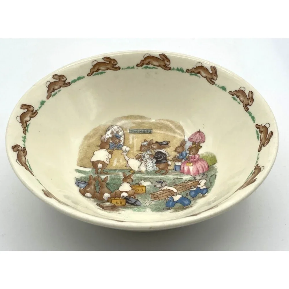Bunnykins Royal Doulton China Child's Cereal Bowl 